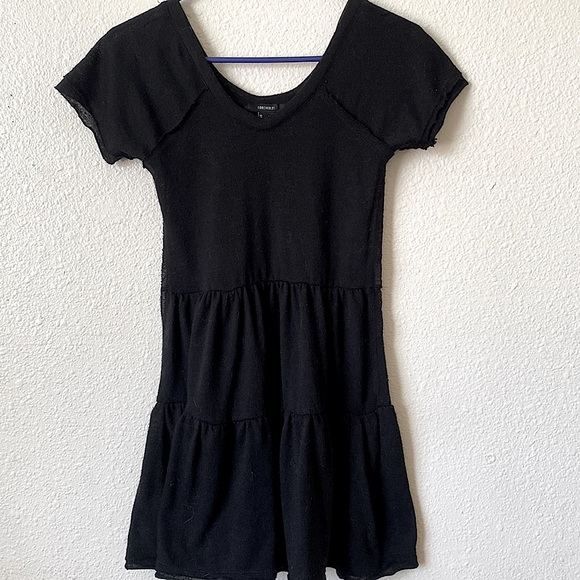 F21 • Black Ruffle Dress 🖤 - Picture 2 of 5